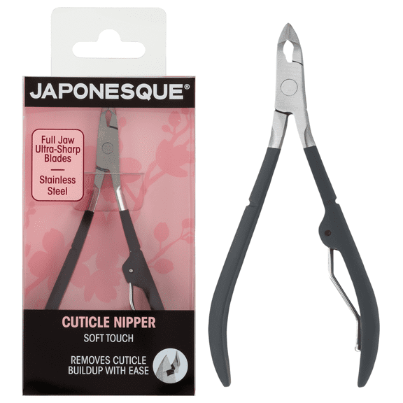 Japonesque Toenail Clipper & Cuticle Pusher Soft Touch Stainless Steel