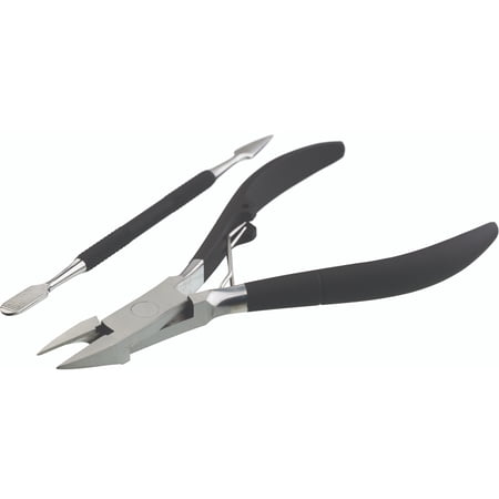 Japonesque Toenail Clipper & Cuticle Pusher Soft Touch Stainless Steel