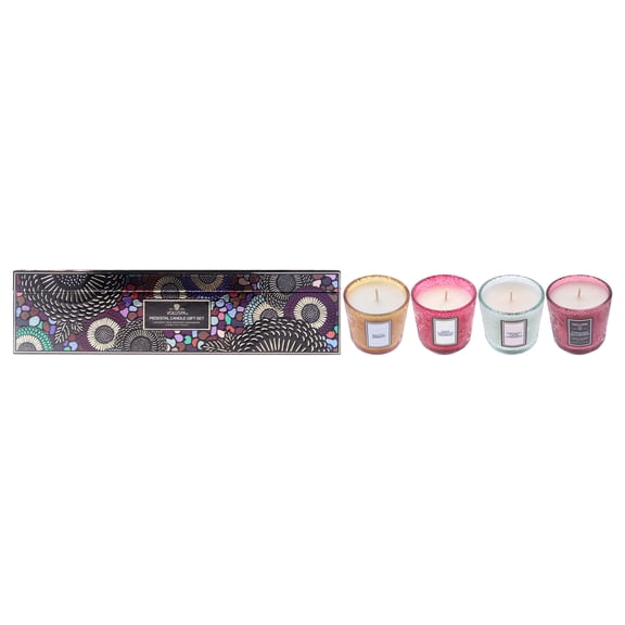 Japonica Collection Small - Pedestal Candle Set by Voluspa for Unisex - 4 Pc
