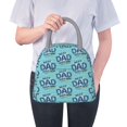 thumbnail image 1 of Japuie Best Dad Ever Print Insulated Lunch Bag,Lunch Box for Women Men,Large Capacity Lunch Tote Bag,Lunch Container for Office Work Picnic Beach or Travel, 1 of 7