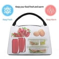 thumbnail image 1 of Japuie Brown Cow Print Insulated Lunch Bag, Portable Leakproof Cooler Bag,Foldable Thermal Tote,Lunch Tote Bags for Work or Picnic, 1 of 7