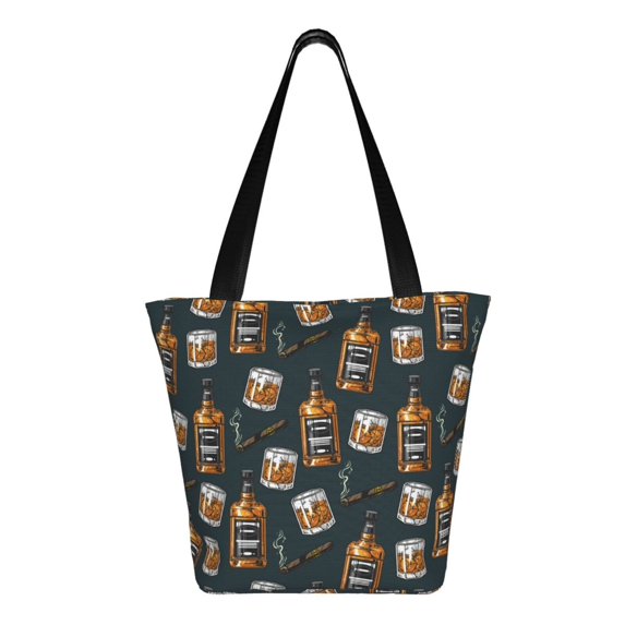 Japuie Cigar Print Women's Crossbody Tote Handbag,Shoulder Bag,Casual Tote,Satchels Crossbody Purse,Top-handle Tote Handbag,for Travel College Work