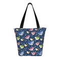 thumbnail image 1 of Japuie Colorful Cartoon Shark Print Women's Crossbody Tote Handbag,Shoulder Bag,Casual Tote,Satchels Crossbody Purse,Top-handle Tote Handbag,for Travel College Work, 1 of 7