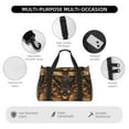 thumbnail image 1 of Japuie Cool Black Gold Dragon Print Travel Duffel Bag,Sports Tote Gym Bag,Hand Travel Bag,Tote Carry on Luggage,Weekender Overnight Bag for Women and Men, 1 of 6