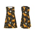 thumbnail image 1 of Japuie Funny Fox by the Field Print Summer Dresses for Women,Women's Sleeveless Dress,Beach Tshirt Tank Sundresses,Women's Summer Tank Midi Dress with Pockets,Tank Loose Sundress-X-Large, 1 of 6