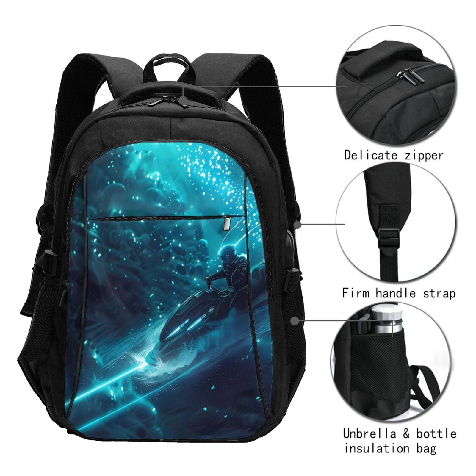 Futuristic Hiking Bag Women's Valorous 45L Pack Dark Horizon