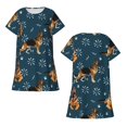 thumbnail image 1 of Japuie German Shepherd Dog Print Women's Nightgown,Women's Short-sleeve Sleepwear,Short Sleeves Shirt,Casual Sleep Dress,Comfy Nightdress, Soft Nightgowns for Women-XX-Large, 1 of 6