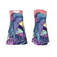 thumbnail image 1 of Japuie Hip-Hop DJ Dolphin Print Summer Dresses for Women,Women's Sleeveless Dress,Beach Tshirt Tank Sundresses,Women's Summer Tank Midi Dress with Pockets,Tank Loose Sundress-Small, 1 of 6