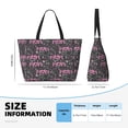 thumbnail image 1 of Japuie Lovely Mom Ever Print Large Capacity Beach Travel Bag,Waterproof Beach Totes Bags for Women Men,Foldable Pool Bag with Zipper, 1 of 5