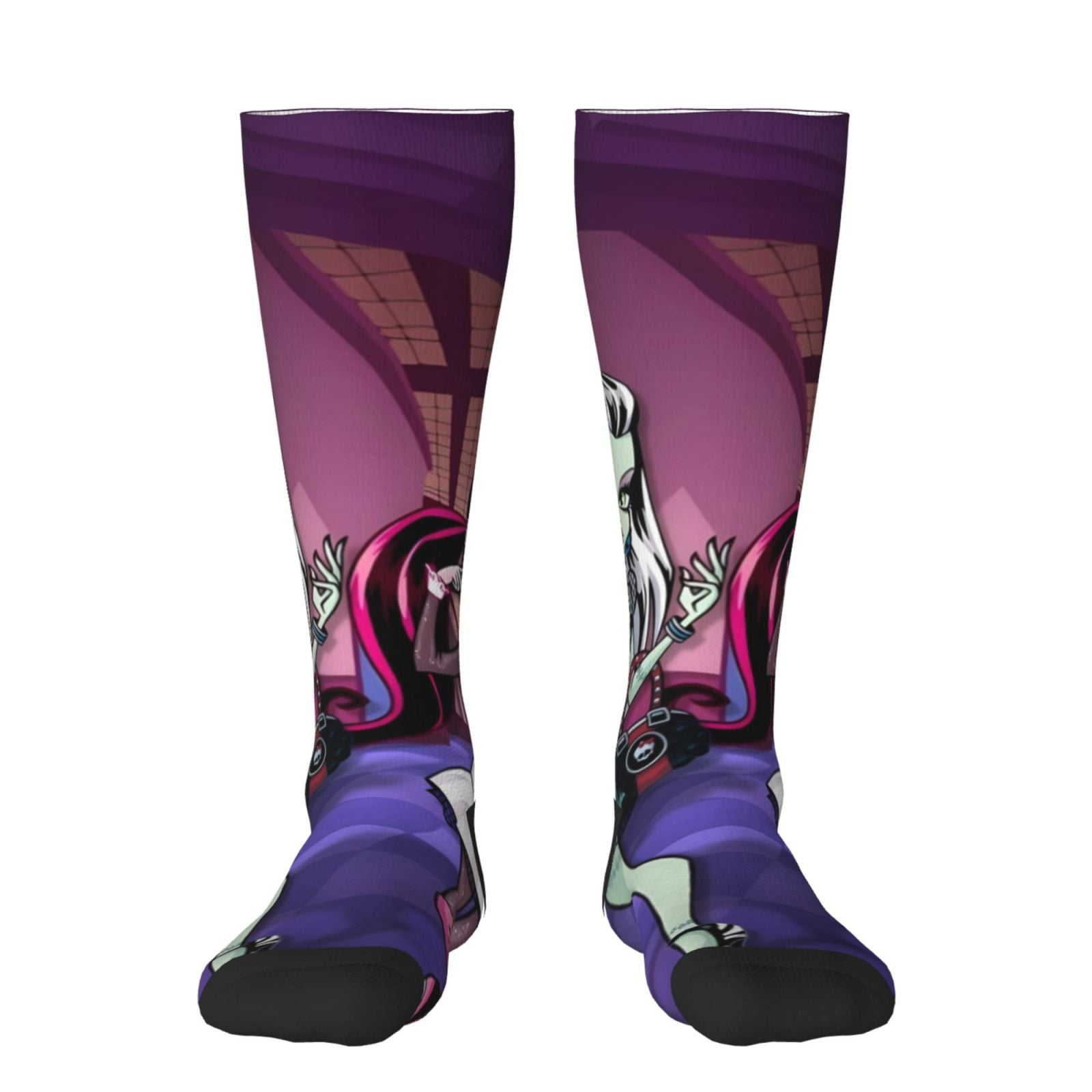 Japuie Monster High Print Warm Stocking Socks For Men Women,cozy Crew 