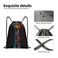 thumbnail image 1 of Japuie Neon Psychedelic Giraffe Print Drawstring Backpack,Drawstring Bags, Draw String Back Bag,Sport Gym Bag for Sports, Gym, Travel, Swimming, Beach -Small, 1 of 7