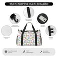 thumbnail image 1 of Japuie Pastel Christmas Cookies Print Travel Duffel Bag,Sports Tote Gym Bag,Hand Travel Bag,Tote Carry on Luggage,Weekender Overnight Bag for Women and Men, 1 of 6