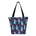 thumbnail image 1 of Japuie Silhouette Cats Print Women's Crossbody Tote Handbag,Shoulder Bag,Casual Tote,Satchels Crossbody Purse,Top-handle Tote Handbag,for Travel College Work, 1 of 7