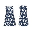 thumbnail image 1 of Japuie Swan Print Summer Dresses for Women,Women's Sleeveless Dress,Beach Tshirt Tank Sundresses,Women's Summer Tank Midi Dress with Pockets,Tank Loose Sundress-Medium, 1 of 6