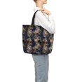 thumbnail image 1 of Japuie Watercolor Snake Skin Print Tote Bags, Shoulder Bag with Zipper Closure, Top Handle Handbag,Shopping Bags,Travel Shoulder Bag ,Suitable for Gym Shopping, Work, and School, 1 of 7