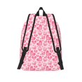 thumbnail image 1 of Japuie pink heart Durable Canvas Laptop Backpack - Water-Resistant, Adjustable Shoulder Strap, Large Capacity for 15-17in Laptops, Stylish & Lightweight for School, Work & Travel, 1 of 5