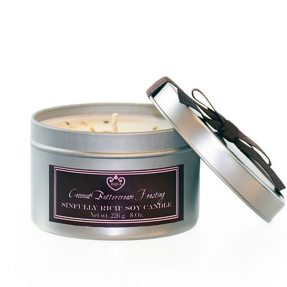 Jaqua Buttercream Frosting Coconut Sinfully Soy Candle 8oz