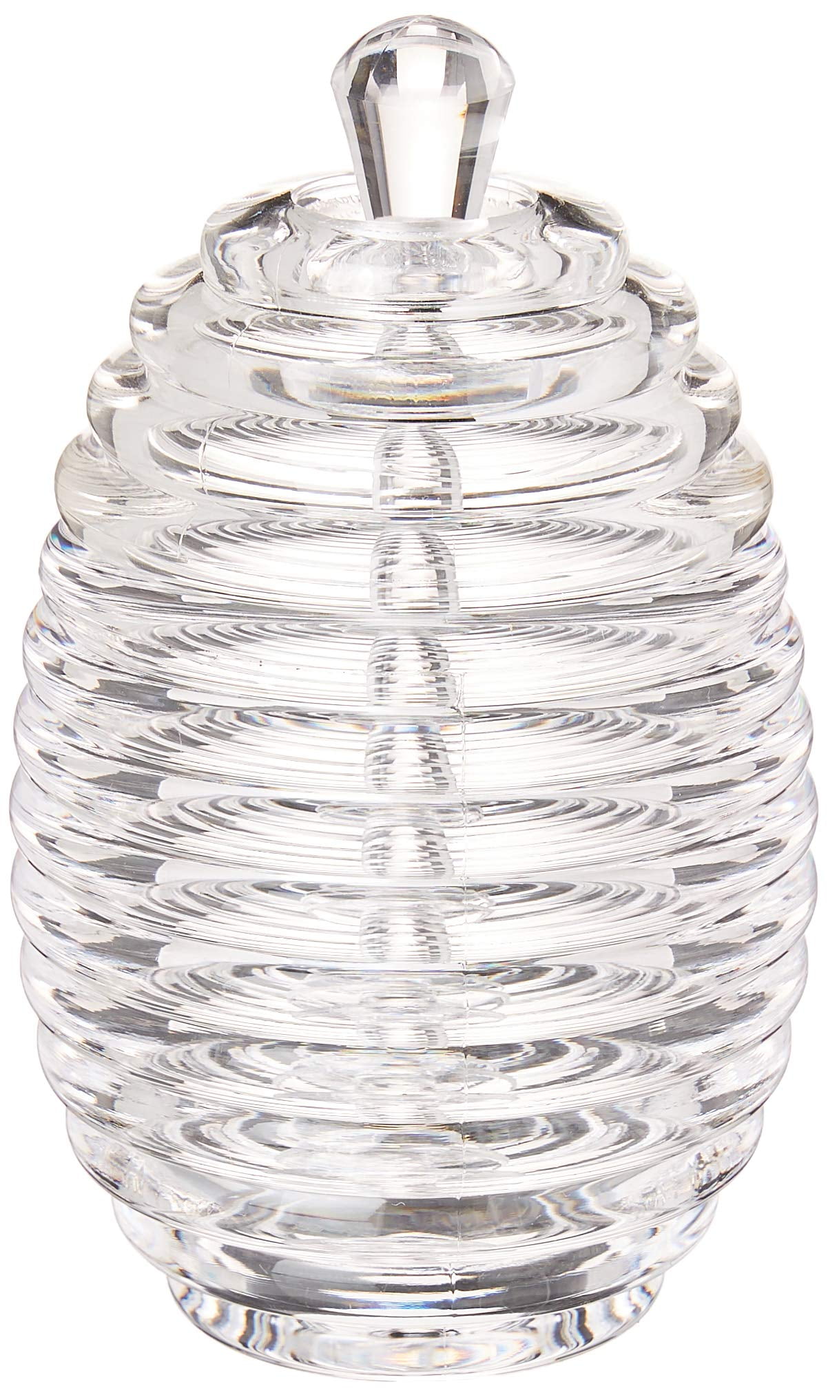 Jar And Dipper Honey  3.5 X 3.5 5.75 Inches Clear
