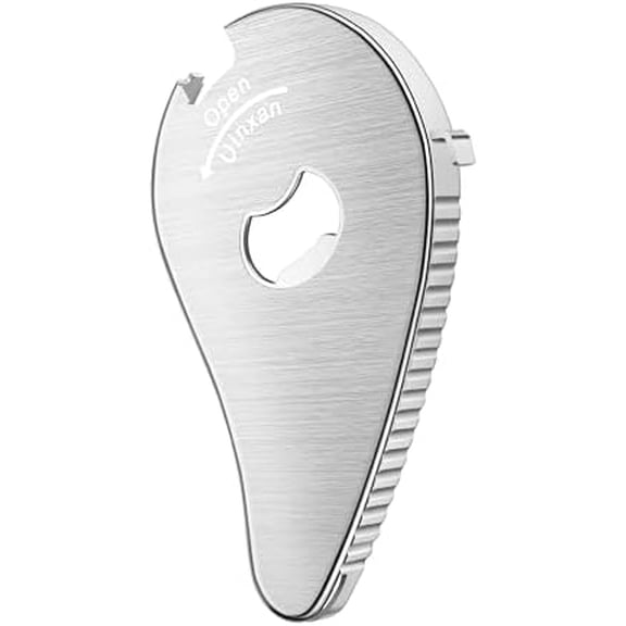 Jar Bottle Can Opener for Weak Hand & Seniors with Arthritis-Easy Twist Off Caps (0.6"-2.7") & Pull Tab Seals,Unique Kitchen Gadget,Multi,Portable  Gifts for Elderly/Women/Men (Silver)