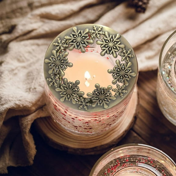 Jar Candle Cover Candle Toppers to Evenly Large Jar Candle Shades Jar Candle Sleeve Candle Accessories Jar Candle Lid Bronze