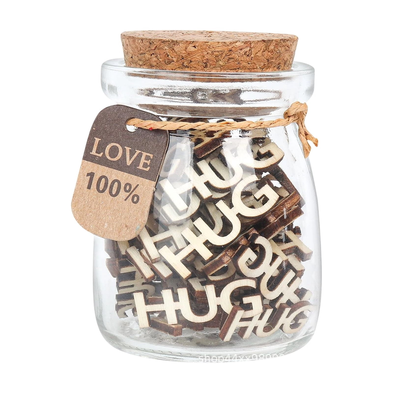 Lettering Jars Jar Of Hug Wooden Alphabet Letters In Jar - Personalized Hug - Themed ...