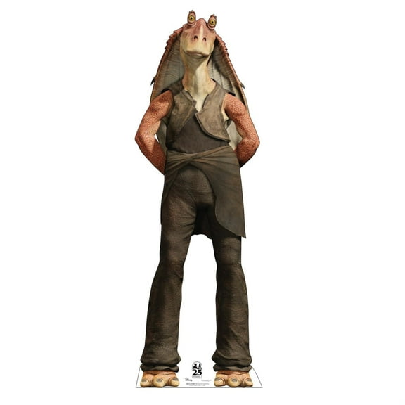 Cardboard People Jar Jar Binks Life Size Cardboard Cutout Standup - Marvels Star Wars: The Phantom Menace 25th Anniversary