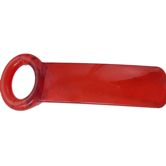 Jar Lid Opener Jar Key for Kids and Arthritis Elderly Children Women Weak Hands Resin Easy Grip Bottle Opener, Transparent Red