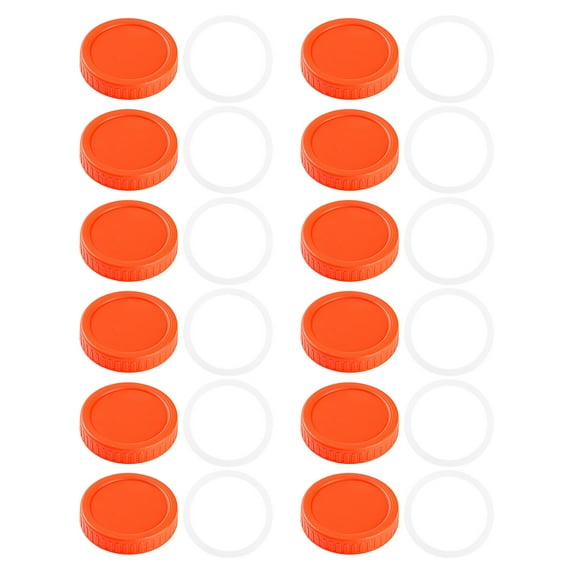 Jar Lids 12pcs Leakproof Storage Canning Lids for Glass Bottles Durable Scratch Kitchen Outdoor Use 86mm 12PCS