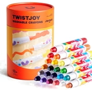 Jar Melo 24 Count Jumbo Crayons for Toddlers, Non Toxic Washable Crayons, Easy to Hold Silky Large Crayons, Safe for Babies and Children Gifts