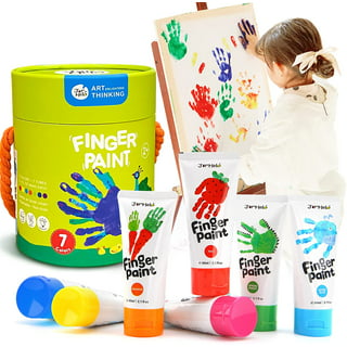Funny Finger Painting Kit And Book,Finger Painting for Toddlers 1-3 Finger  Paint with Finger Paint Paper Pad Non Toxic Washable Finger Paint for Babies  Girl Boy Gifts (25color) : : Toys