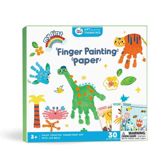 Jar Melo Finger Painting Activity Papers, 30 Activity Sheets