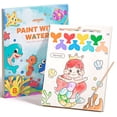 thumbnail image 1 of Jar Melo Paint with Water Books for Toddlers, Mess Free Watercolor Painting Activity for Kids Ages 1-3, 2-4, 4-6, Art Craft Coloring Gift with Brush, Airplane Travel Activities for Toddlers, Ocean, 1 of 9
