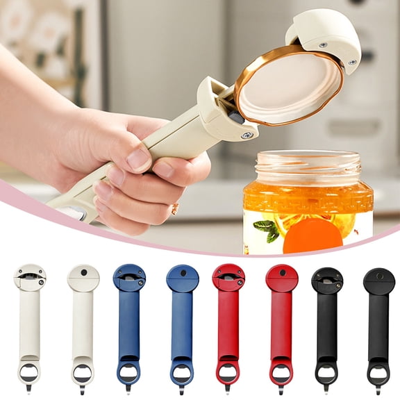 Jar Opener Basdi Multi-Functional Telescopic Can Opener - One-Hand Operation, Compact Storage, Universal Lid Remover for Jars, Cans, and Bottles, Ideal for Kitchen, Picnics, and Emergency Kits, B