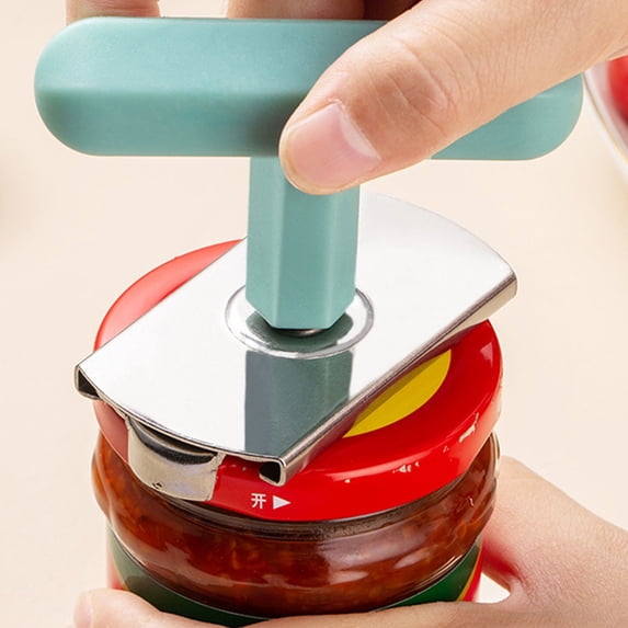 Jar Opener, Can & Bottle Top Openers for Seniors, Arthritis, Weak Hands – Adjustable, Manual Lid Gripper Tool for Effortless Opening, Compact and Durable, Blue