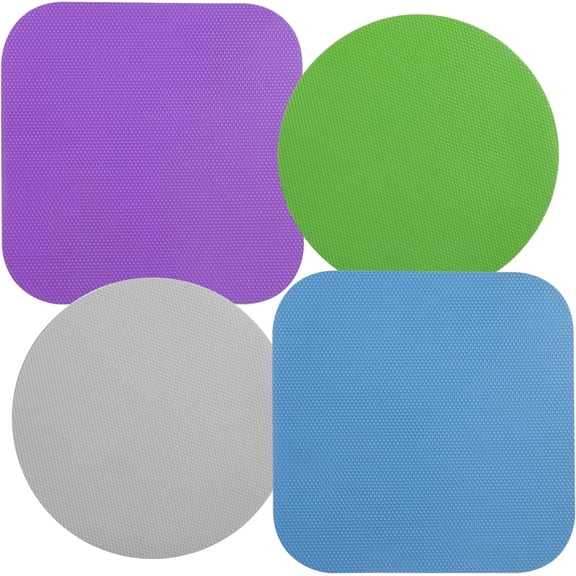 Jar Opener Gripper Pads, 4 Pack Rubber Jar Grippers ,Anti-slip Coasters Bottle Lid Opener Jar Opener for Seniors with Arthritis Weak Hands,Multi-function Kitchen Gadget (4 Colors)