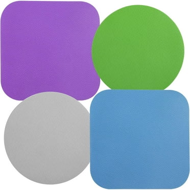 Jar Opener Gripper Pads, 4 Pack Rubber Jar Grippers ,Anti-slip Coasters Bottle Lid Opener Jar Opener for Seniors with Arthritis Weak Hands,Multi-function Kitchen Gadget (4 Colors)