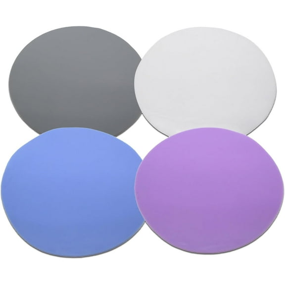 Jar Opener Gripper Pads (Pack of 4) - Round Non Slip Grippers for Jars, Lids & Bottles - Multipurpose Silicone Jar Lid Openers