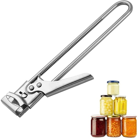 Jar Opener, Master Opener Adjustable Jar & Bottle Opener, Adjustable Multifunctional Stainless Steel Can Opener Jar Lid Gripper Perfect for Arthritis, Weak Hands, and Seniors