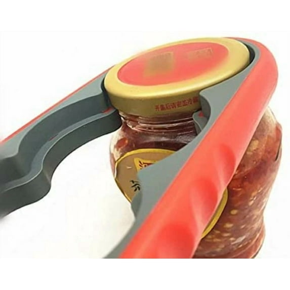 Jar Opener Rubber 4 In 1 Quick Lid Bottle Cap Grip Twister Remover Kitchen Tool