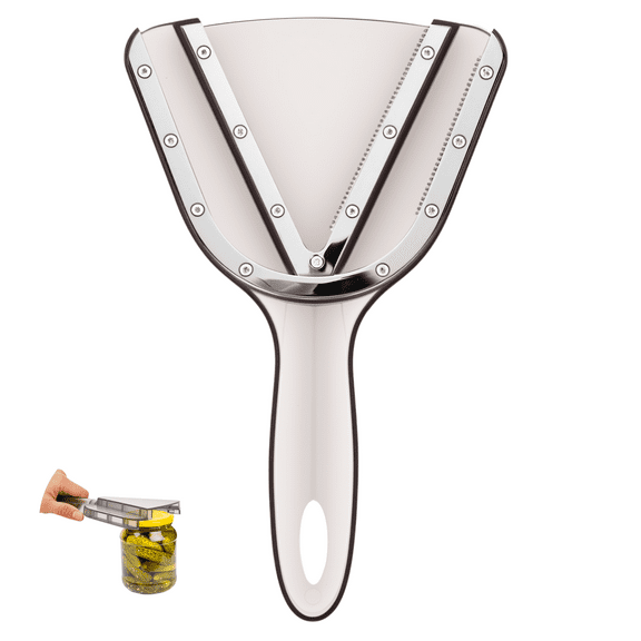 Jar Opener for Seniors with Arthritis ?Effortless Lid & Bottle Opener for Weak Hands ?Simple Twist Jar Opening Tool for Small & Large Lids ?Practical Gift for Elderly Gray