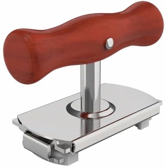 Jar Opener for Seniors with Arthritis & Weak Hands, Easy Twist Jar Openers, Adjustable Multifunctional Jar Lid Opener, Jar Bottle Cap Opener Gripper, Useful Gifts for Elderly/Women/Men (Wood Handle)