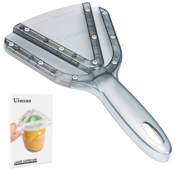 Jar Opener for Weak Hand & Seniors with Arthritis,Easy Twist Off Bottle Caps,Patent | Unique Kitchen Gadgets, Christmas Gifts for Elderly/Women/Men(Transparent)