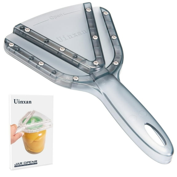 Jar Opener for Weak Hand & Seniors with Arthritis,Easy Twist Off Bottle Caps,Patent | Unique Kitchen Gadgets, Christmas Gifts for Elderly/Women/Men(Transparent)