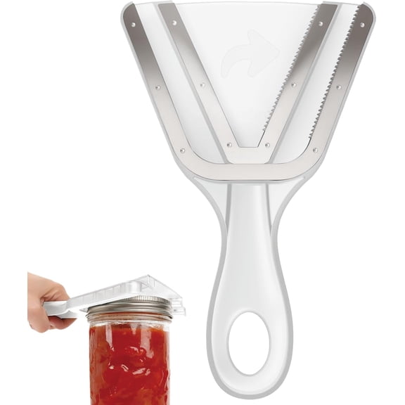 Jar Opener for Weak Hand & Seniors with Arthritis,Easy Twist Off Bottle Caps,|Unique Kitchen Gadgets, Christmas Gifts for Elderly/Women/Men (Transparent)