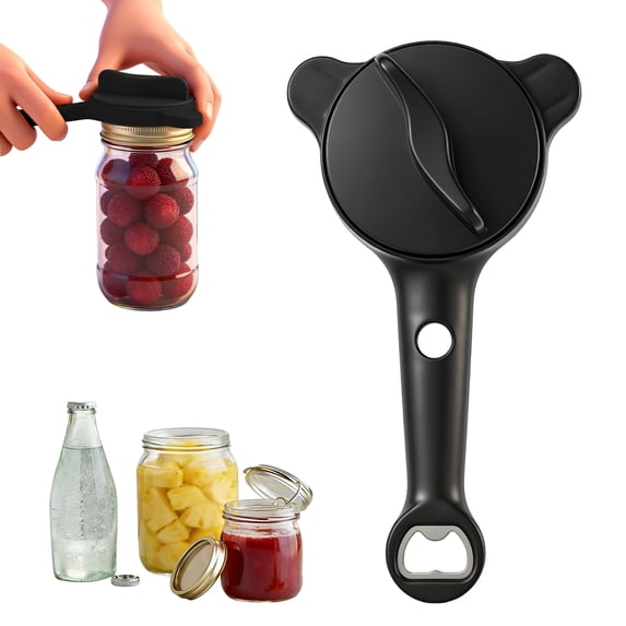 Jar Opener for Weak Hands, 4 in 1 Adjustable Cap Opener with NonSlip ...