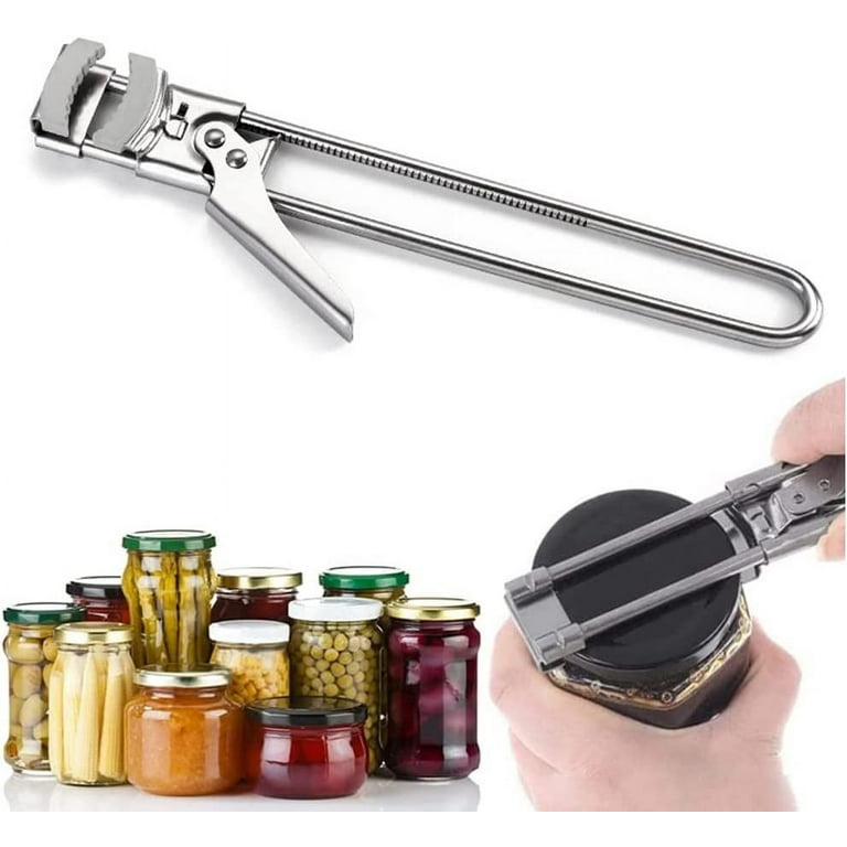 Jar Opener for Weak Hands, Adjustable Multifunctional Can Opener, Manual Jar  Jar Opener Gripper Jar Opener for Can, Jar, Bottle,Stainless Steel Can  Opener Bottle Jar Lid Gripper Kitchen Tool 