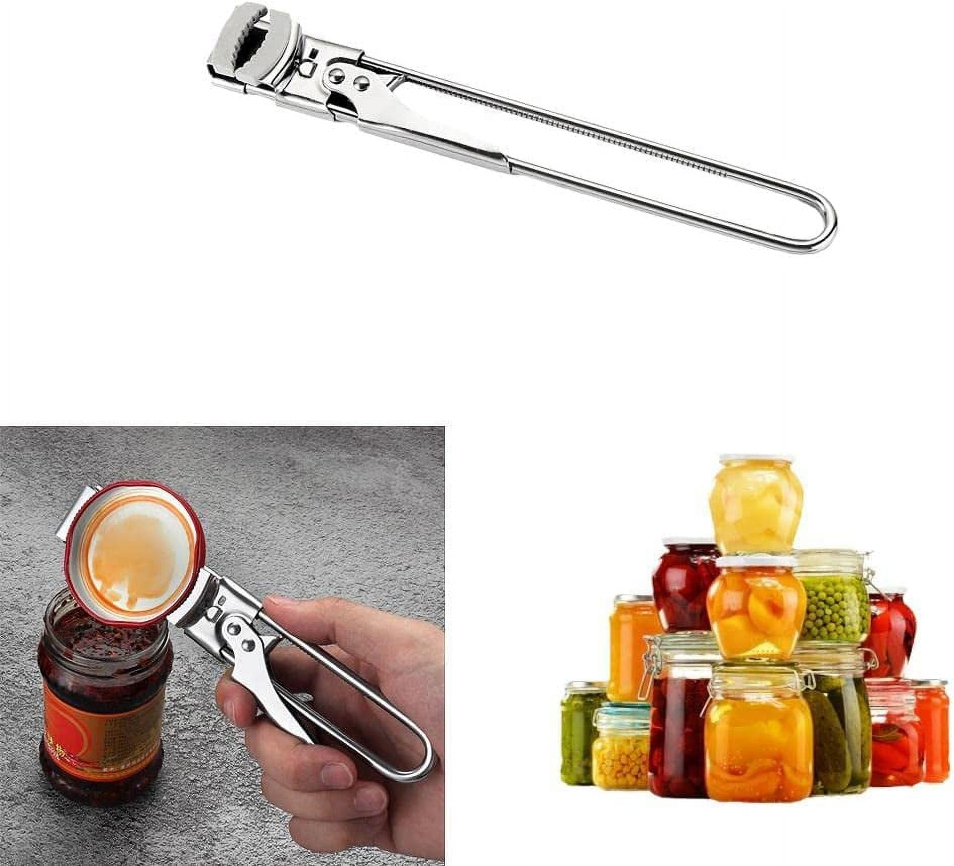 Jar Opener for Weak Hands, Adjustable Multifunctional Stainless Steel