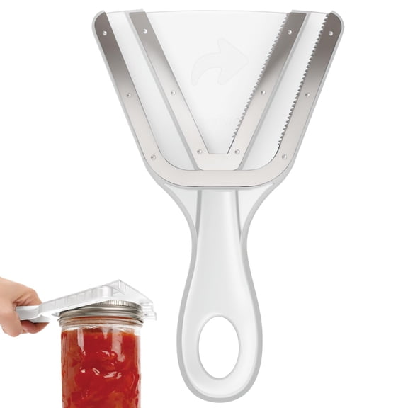 Jar Opener for Weak Hands & Seniors with Arthritis Easy Twist-Off Lid & Bottle Opener Ergonomic Non-Slip Handle, Unique Kitchen Gadget & Ideal Christmas Gift for Elderly, Women & Men (Transparent
