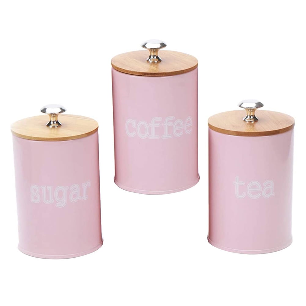 Jar Storage Canistertea Canisterscoffee Jars Metal Kitchen Lids