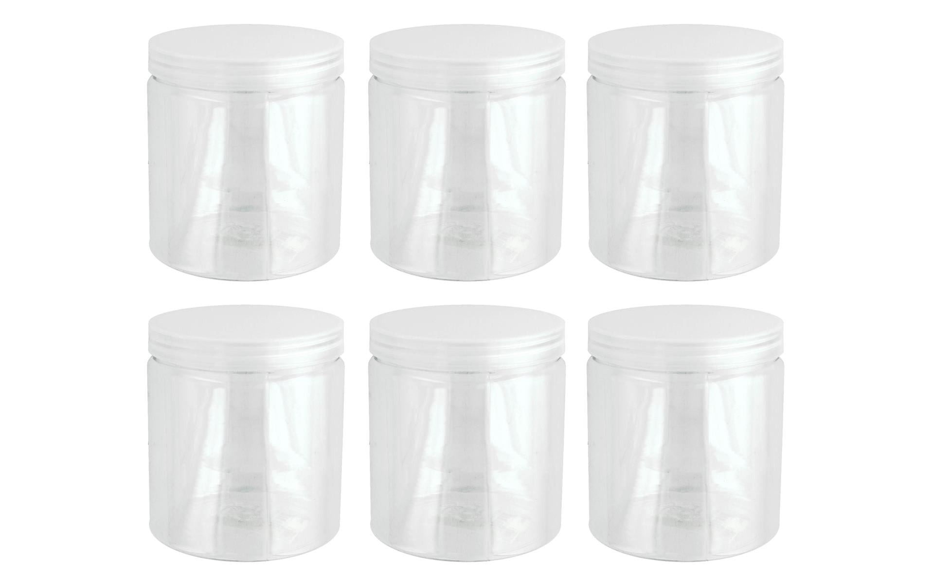 Screw Top Plastic Jar 4.5x3.75cm - Pack of 5